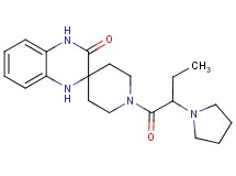 1-[2-(1-pyrrolidinyl)butanoyl]-1',4'-dihydro-3'H-spiro[piperidine-4,2'-quinoxalin]-3'-one