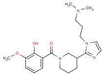 2-[(3-{1-[3-(dimethylamino)propyl]-1H-imidazol-2-yl}-1-piperidinyl)carbonyl]-6-methoxyphenol
