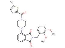 2-(2,3-dimethoxybenzyl)-4-{4-[(5-methyl-2-thienyl)carbonyl]-1-piperazinyl}-1H-isoindole-1,3(2H)-dione