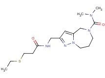 2-({[3-(ethylthio)propanoyl]amino}methyl)-N,N-dimethyl-7,8-dihydro-4H-pyrazolo[1,5-a][1,4]diazepine-5(6H)-carboxamide