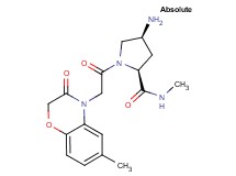 (4S)-4-amino-N-methyl-1-[(6-methyl-3-oxo-2,3-dihydro-4H-1,4-benzoxazin-4-yl)acetyl]-L-prolinamide