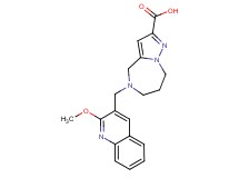 5-[(2-methoxyquinolin-3-yl)methyl]-5,6,7,8-tetrahydro-4H-pyrazolo[1,5-a][1,4]diazepine-2-carboxylic acid