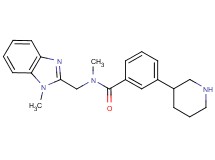 N-methyl-N-[(1-methyl-1H-benzimidazol-2-yl)methyl]-3-piperidin-3-ylbenzamide
