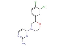4-[2-(3,4-dichlorophenyl)morpholin-4-yl]pyrimidin-2-amine