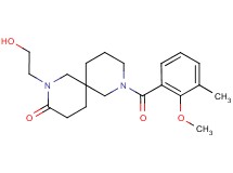2-(2-hydroxyethyl)-8-(2-methoxy-3-methylbenzoyl)-2,8-diazaspiro[5.5]undecan-3-one