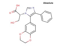(2R)-2-[5-(2,3-dihydro-1,4-benzodioxin-6-yl)-4-phenyl-1H-imidazol-1-yl]-3-hydroxypropanoic acid