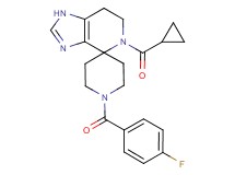 5-(cyclopropylcarbonyl)-1'-(4-fluorobenzoyl)-1,5,6,7-tetrahydrospiro[imidazo[4,5-c]pyridine-4,4'-piperidine]
