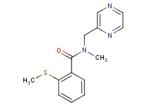 N-methyl-2-(methylthio)-N-(pyrazin-2-ylmethyl)benzamide