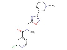 2-chloro-N-methyl-N-{[3-(1-methyl-1,2,5,6-tetrahydropyridin-3-yl)-1,2,4-oxadiazol-5-yl]methyl}isonicotinamide