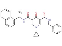 N-benzyl-1-cyclopropyl-N'-[1-(1-naphthyl)ethyl]-4-oxo-1,4-dihydro-3,5-pyridinedicarboxamide
