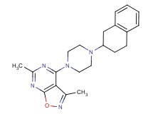 3,6-dimethyl-4-[4-(1,2,3,4-tetrahydro-2-naphthalenyl)-1-piperazinyl]isoxazolo[5,4-d]pyrimidine