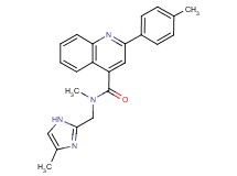 N-methyl-N-[(4-methyl-1H-imidazol-2-yl)methyl]-2-(4-methylphenyl)-4-quinolinecarboxamide