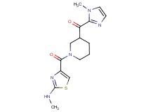 (1-{[2-(methylamino)-1,3-thiazol-4-yl]carbonyl}-3-piperidinyl)(1-methyl-1H-imidazol-2-yl)methanone