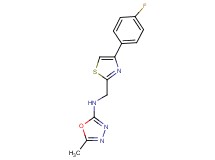 N-{[4-(4-fluorophenyl)-1,3-thiazol-2-yl]methyl}-5-methyl-1,3,4-oxadiazol-2-amine