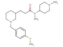 N-methyl-N-(1-methyl-4-piperidinyl)-3-{1-[4-(methylthio)benzyl]-3-piperidinyl}propanamide