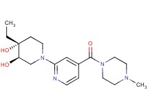 (3R*,4R*)-4-ethyl-1-{4-[(4-methylpiperazin-1-yl)carbonyl]pyridin-2-yl}piperidine-3,4-diol