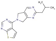 4-(2-isobutyl-5,7-dihydro-6H-pyrrolo[3,4-d]pyrimidin-6-yl)thieno[2,3-d]pyrimidine