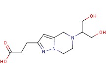 3-{5-[2-hydroxy-1-(hydroxymethyl)ethyl]-4,5,6,7-tetrahydropyrazolo[1,5-a]pyrazin-2-yl}propanoic acid