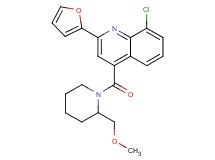 8-chloro-2-(2-furyl)-4-{[2-(methoxymethyl)-1-piperidinyl]carbonyl}quinoline