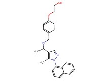 2-{4-[({1-[5-methyl-1-(1-naphthyl)-1H-pyrazol-4-yl]ethyl}amino)methyl]phenoxy}ethanol
