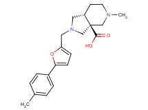 (3aS*,7aR*)-5-methyl-2-{[5-(4-methylphenyl)-2-furyl]methyl}octahydro-3aH-pyrrolo[3,4-c]pyridine-3a-carboxylic acid