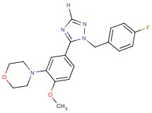 4-{5-[1-(4-fluorobenzyl)-1H-1,2,4-triazol-5-yl]-2-methoxyphenyl}morpholine