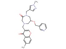 4-[(6-methyl-4-oxo-4H-chromen-3-yl)methyl]-1-[(1-methyl-1H-pyrazol-4-yl)methyl]-6-(3-pyridinylmethoxy)-1,4-diazepan-2-one