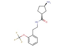 (1S*,3R*)-3-amino-N-{2-[2-(trifluoromethoxy)phenyl]ethyl}cyclopentanecarboxamide