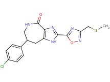7-(4-chlorophenyl)-2-{3-[(methylthio)methyl]-1,2,4-oxadiazol-5-yl}-5,6,7,8-tetrahydroimidazo[4,5-c]azepin-4(1H)-one