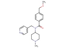 4-(methoxymethyl)-N-(1-methylpiperidin-4-yl)-N-(pyridin-4-ylmethyl)benzamide