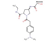 (4R)-1-{[4-(dimethylamino)phenyl]acetyl}-N-ethyl-4-(glycoloylamino)-L-prolinamide