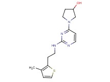 1-(2-{[2-(3-methyl-2-thienyl)ethyl]amino}pyrimidin-4-yl)pyrrolidin-3-ol