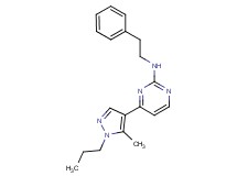 4-(5-methyl-1-propyl-1H-pyrazol-4-yl)-N-(2-phenylethyl)-2-pyrimidinamine