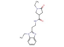 1-ethyl-N-[2-(1-ethyl-1H-benzimidazol-2-yl)ethyl]-5-oxo-3-pyrrolidinecarboxamide