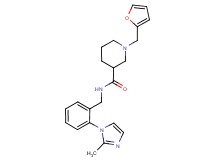 1-(2-furylmethyl)-N-[2-(2-methyl-1H-imidazol-1-yl)benzyl]-3-piperidinecarboxamide