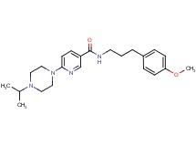 6-(4-isopropyl-1-piperazinyl)-N-[3-(4-methoxyphenyl)propyl]nicotinamide