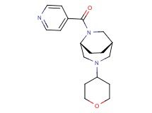 (1S*,5R*)-6-isonicotinoyl-3-(tetrahydro-2H-pyran-4-yl)-3,6-diazabicyclo[3.2.2]nonane