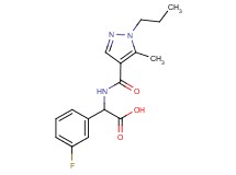 (3-fluorophenyl){[(5-methyl-1-propyl-1H-pyrazol-4-yl)carbonyl]amino}acetic acid