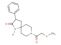 8-[(methylthio)acetyl]-3-phenyl-1,8-diazaspiro[4.5]decan-2-one