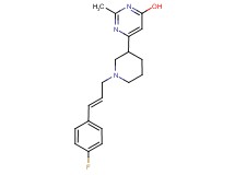 6-{1-[(2E)-3-(4-fluorophenyl)-2-propen-1-yl]-3-piperidinyl}-2-methyl-4-pyrimidinol