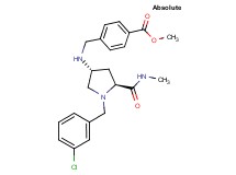 methyl 4-[({(3R,5S)-1-(3-chlorobenzyl)-5-[(methylamino)carbonyl]-3-pyrrolidinyl}amino)methyl]benzoate