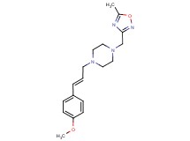 1-[(2E)-3-(4-methoxyphenyl)prop-2-en-1-yl]-4-[(5-methyl-1,2,4-oxadiazol-3-yl)methyl]piperazine