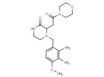 4-(4-methoxy-2,3-dimethylbenzyl)-3-[2-(4-morpholinyl)-2-oxoethyl]-2-piperazinone