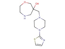6-{[4-(1,3-thiazol-2-yl)-1-piperazinyl]methyl}-1,4-oxazepan-6-ol dihydrochloride