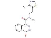N-methyl-N-[2-(4-methyl-1,3-thiazol-5-yl)ethyl]-4-oxo-3,4-dihydrophthalazine-1-carboxamide