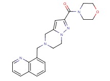 8-{[2-(morpholin-4-ylcarbonyl)-6,7-dihydropyrazolo[1,5-a]pyrazin-5(4H)-yl]methyl}quinoline