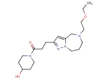 1-{3-[5-(2-ethoxyethyl)-5,6,7,8-tetrahydro-4H-pyrazolo[1,5-a][1,4]diazepin-2-yl]propanoyl}-4-piperidinol