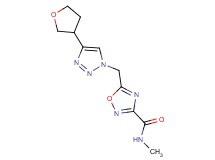 N-methyl-5-{[4-(tetrahydrofuran-3-yl)-1H-1,2,3-triazol-1-yl]methyl}-1,2,4-oxadiazole-3-carboxamide