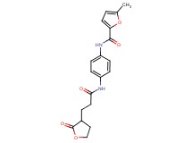 5-methyl-N-(4-{[3-(2-oxotetrahydrofuran-3-yl)propanoyl]amino}phenyl)-2-furamide