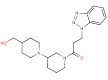 {1'-[3-(1H-1,2,3-benzotriazol-1-yl)propanoyl]-1,3'-bipiperidin-4-yl}methanol